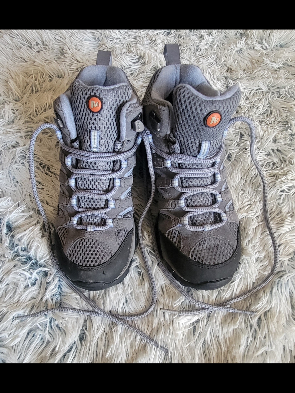 Gray Merrell Hiking Sneakers - Size Not Shown